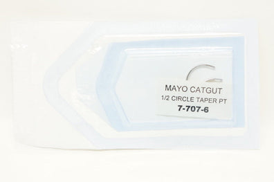 HMS 7-707-6 Torrington Surgeons Ndles Mayo Catgut 1/2 Circle Taper PT